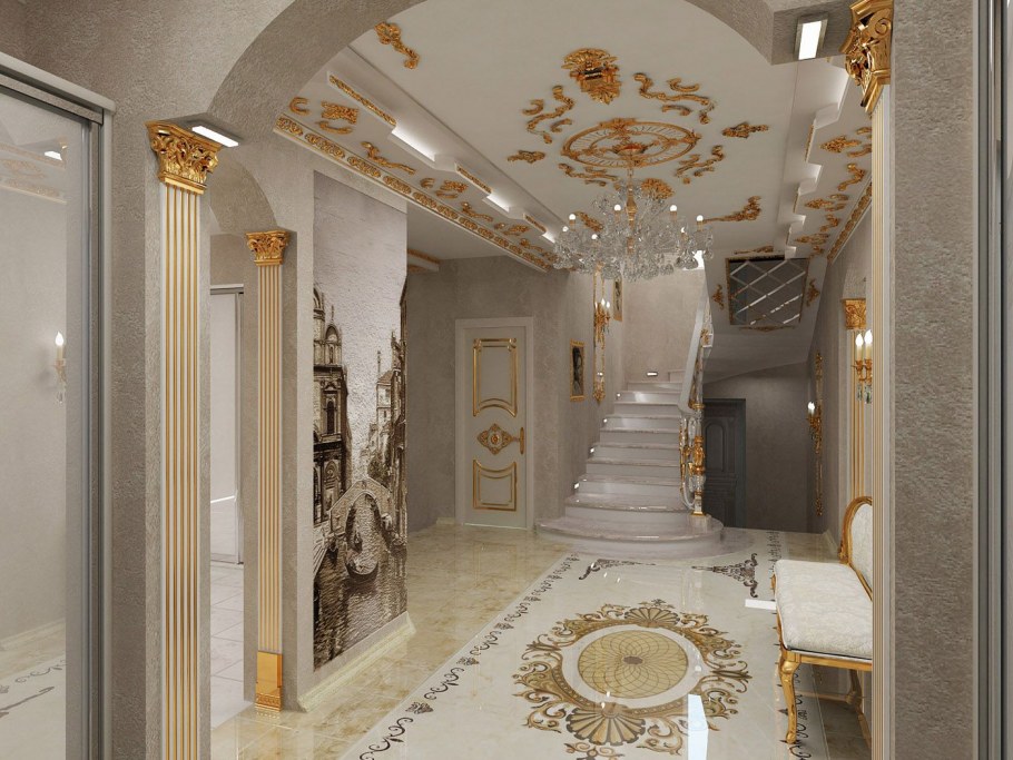 Шикарная прихожая в квартире