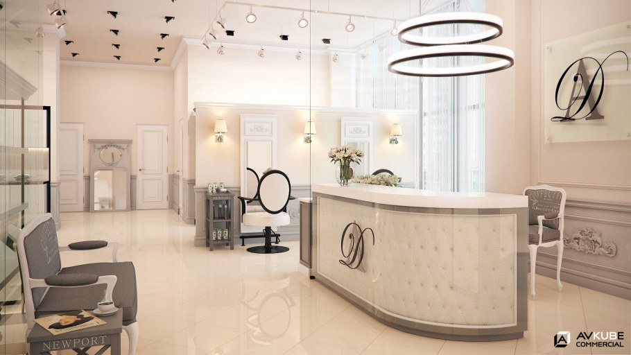Парикмахерская интерьер
