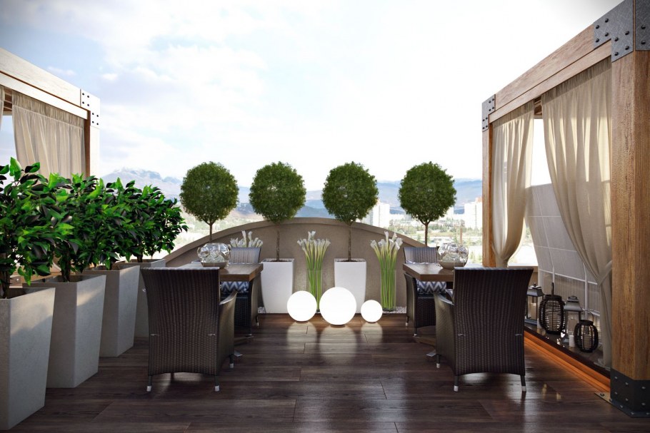 Летние кафе и веранды визуализация