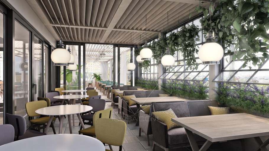 Кафе террасы лофт