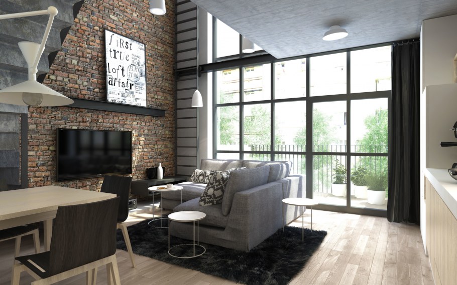 Икеа в стиле лофт