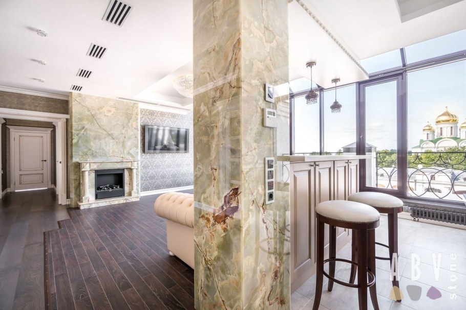 Натуральный мрамор в интерьере