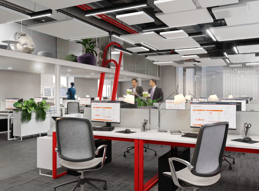 Офис Данфосс опен Спейс