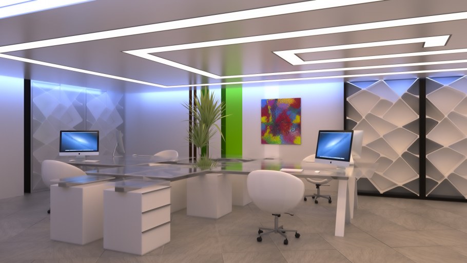 3д проект офиса
