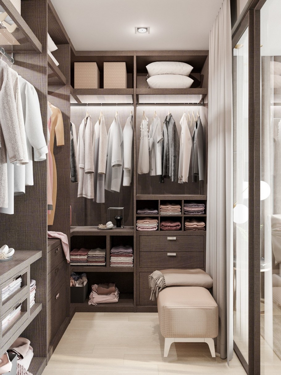 Интерьер гардеробной