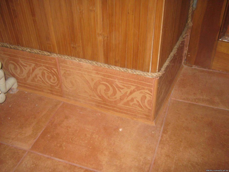 Плинтус из плитки керамической