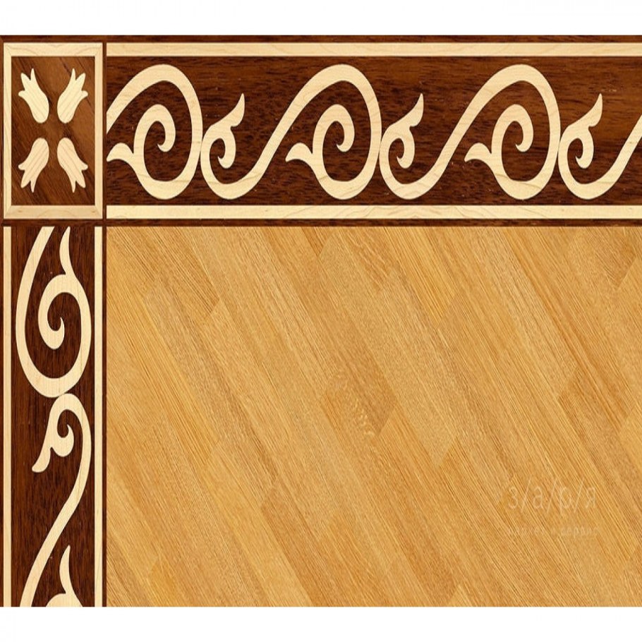 Бордюр Меандр паркет