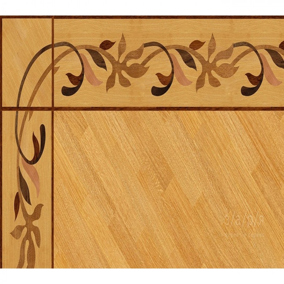 Бордюр из паркета