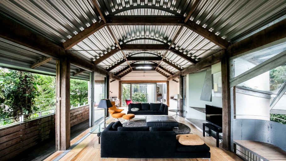 Спальня в стиле барнхаус