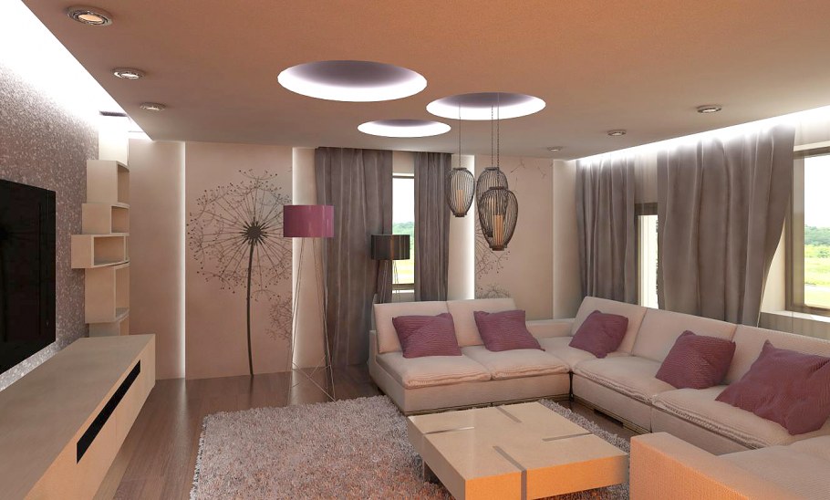 Маленькая гостиная евроремонт