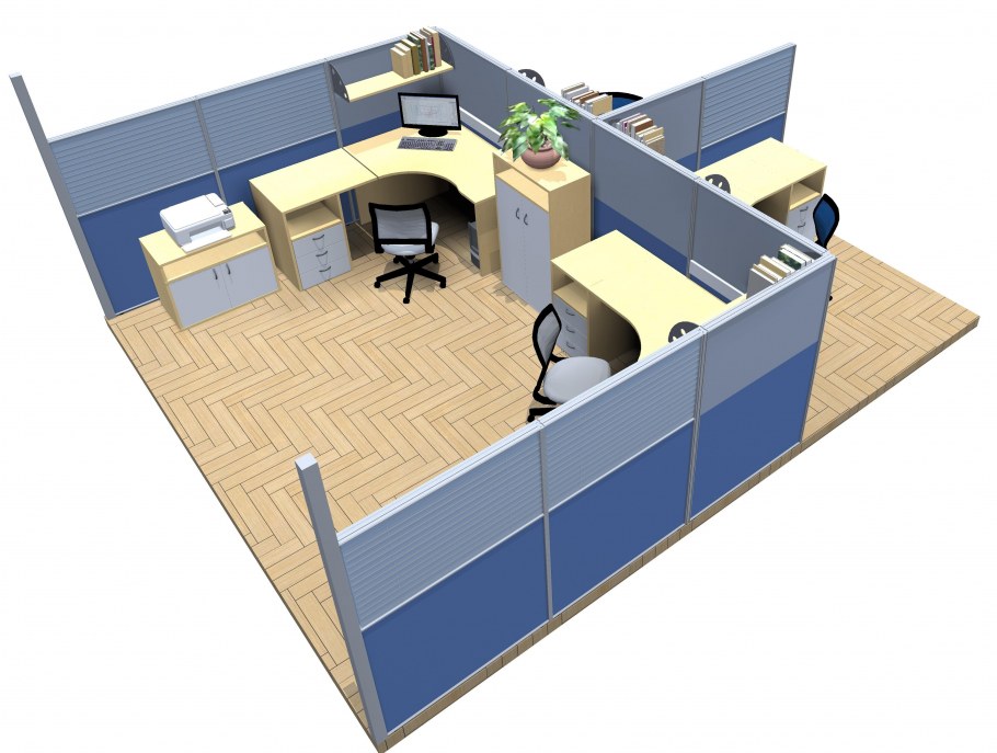 Планирование офиса с перегородками