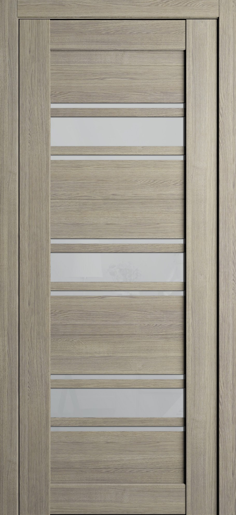 Дверь эк шпон "Техно-5" орех темный_80