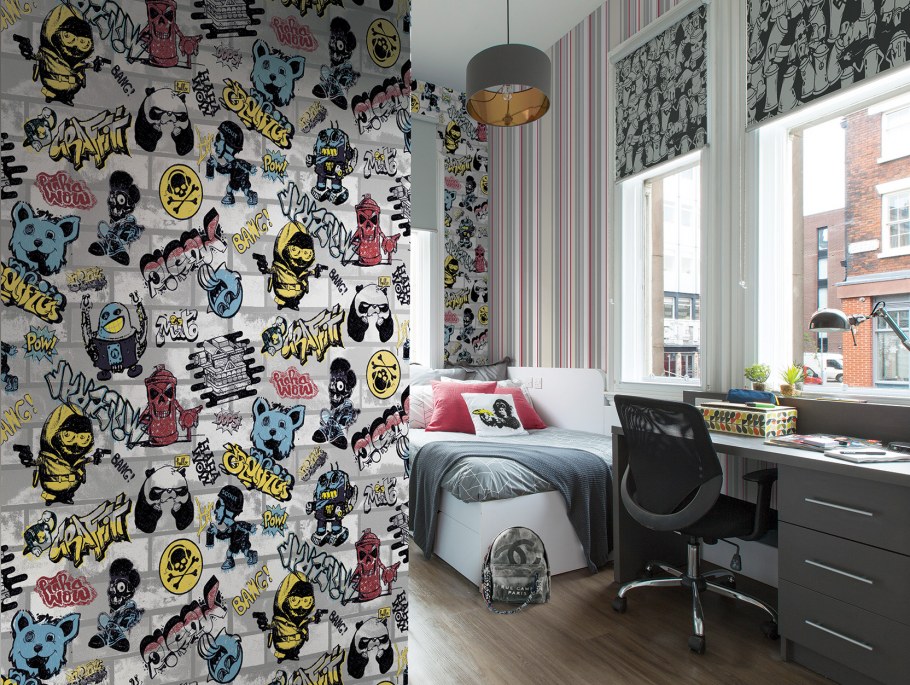 Кровать машина в интерьере детской