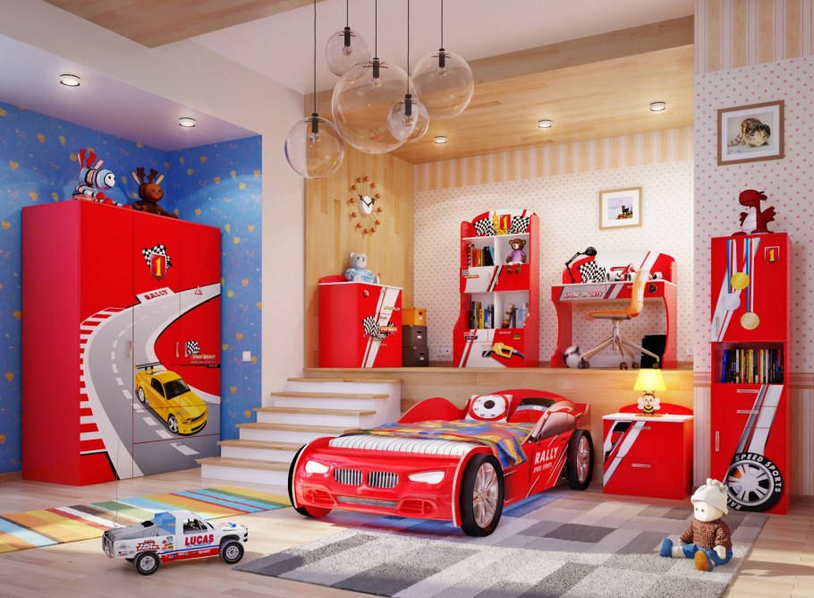 Детская кровать Тачки молния Маквин