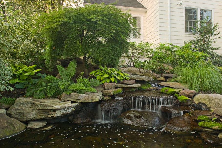 Японский пруд водопадик