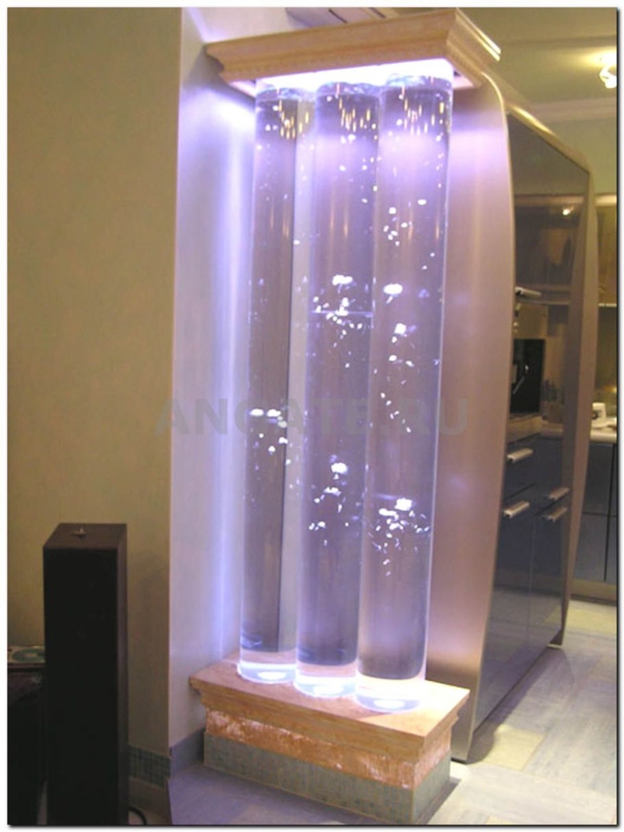 Световые колонны с пузырьками
