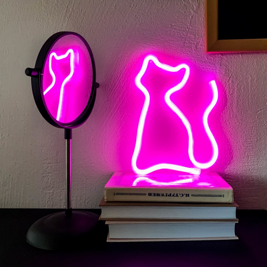 Неоновые лампы в интерьере