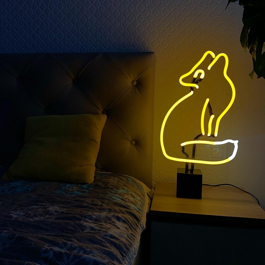 Неоновый светильник лиса