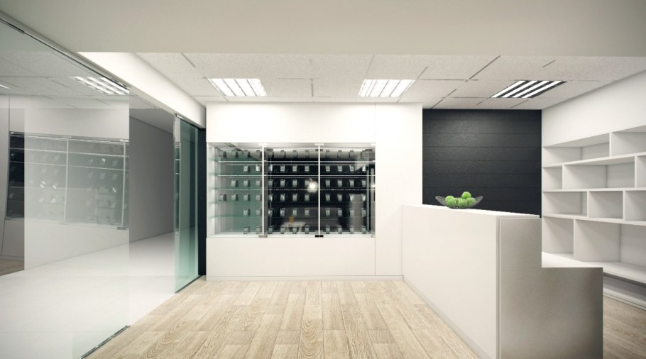 Рабочий кабинет в стиле Хай тек