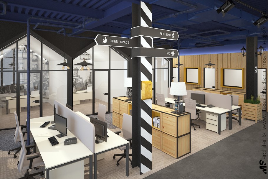 Строительный интерьер