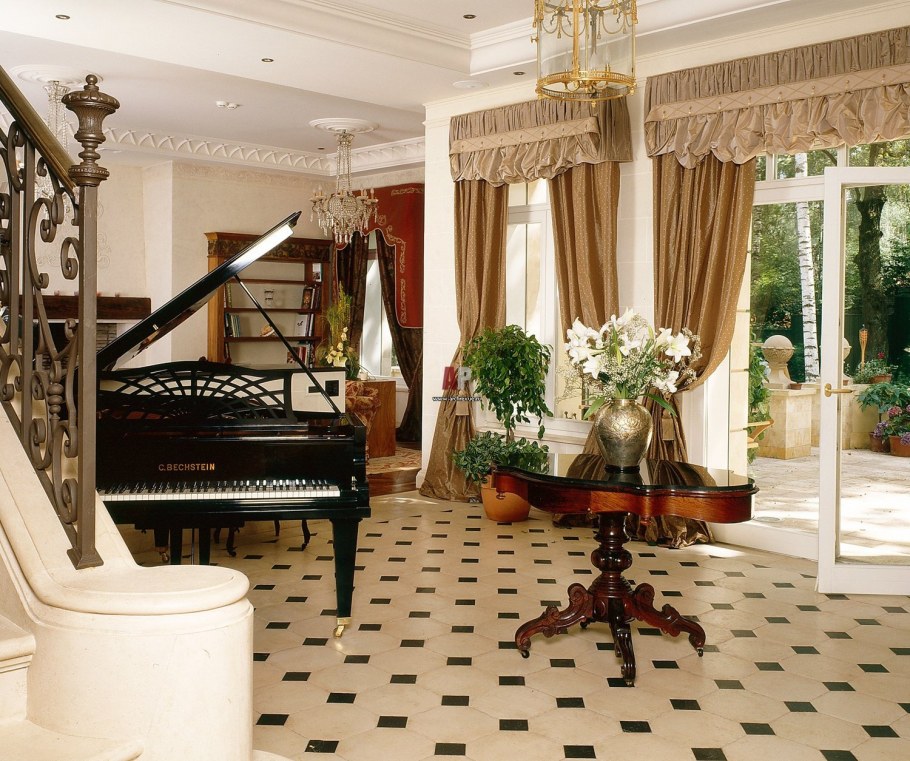 Классические интерьеры загородных домов