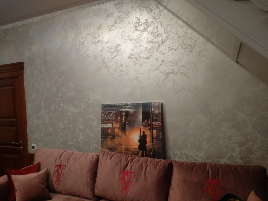 Декоративная штукатурка сахара в интерьере