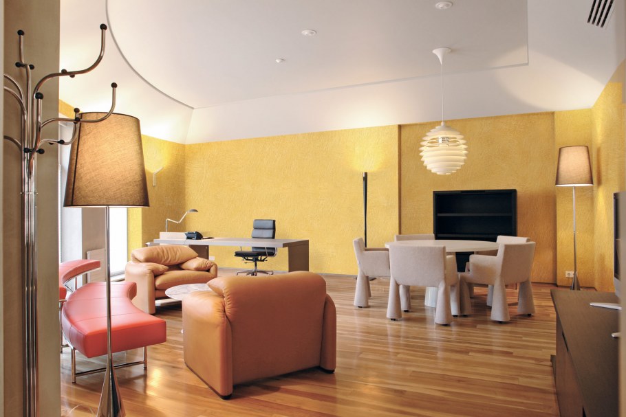 Медовый цвет в интерьере