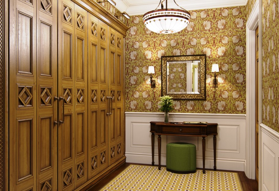 Прихожая в английском стиле