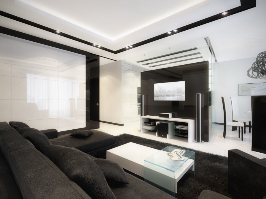 Квартира в стиле Хай тек Минимализм