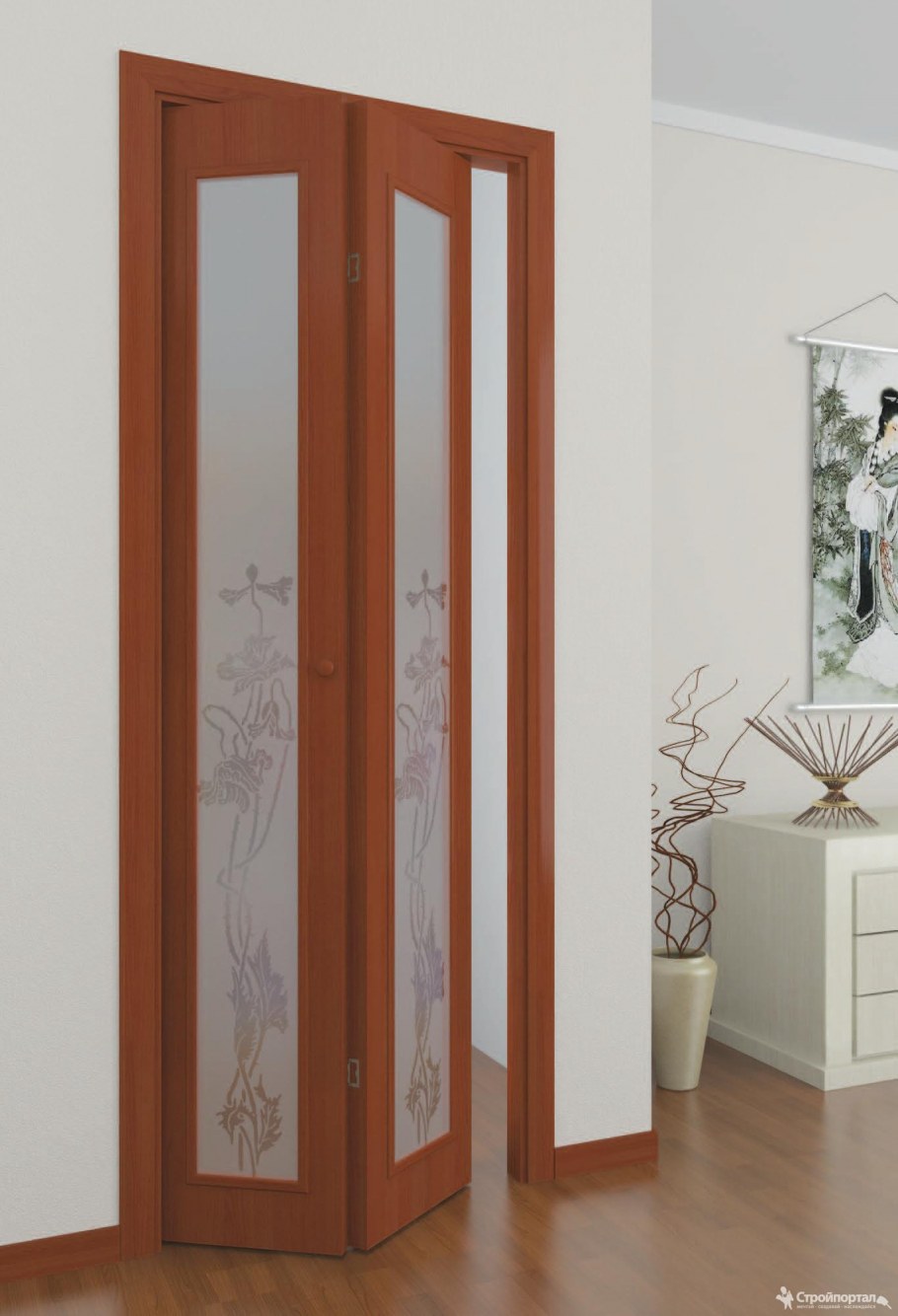 Двери-гармошка межкомнатные 212х92