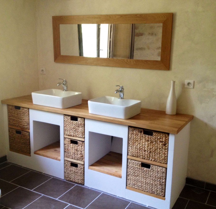 Столешница для ванной комнаты под раковину