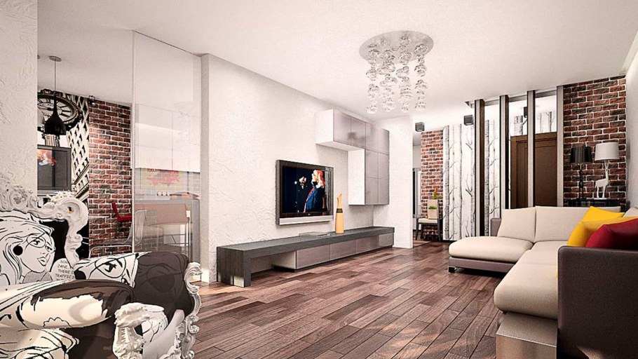 Квартира в стиле лофт