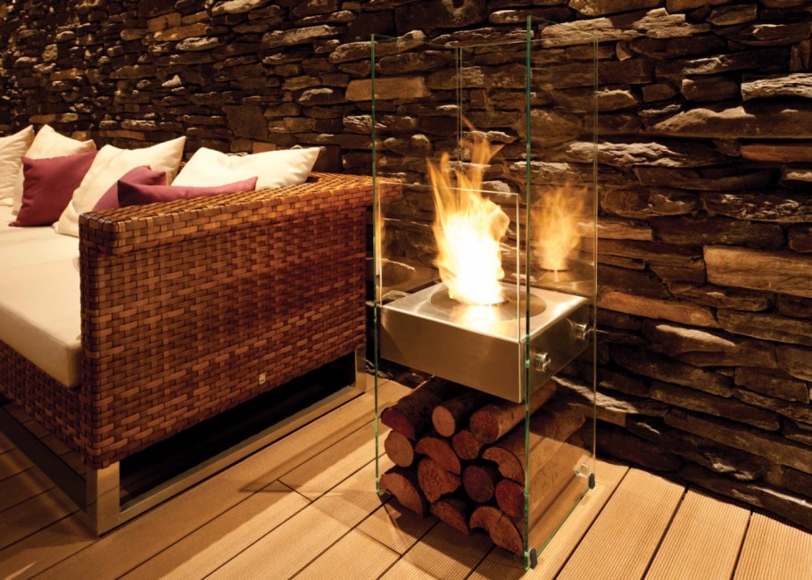 Биокамины с дровами для квартиры