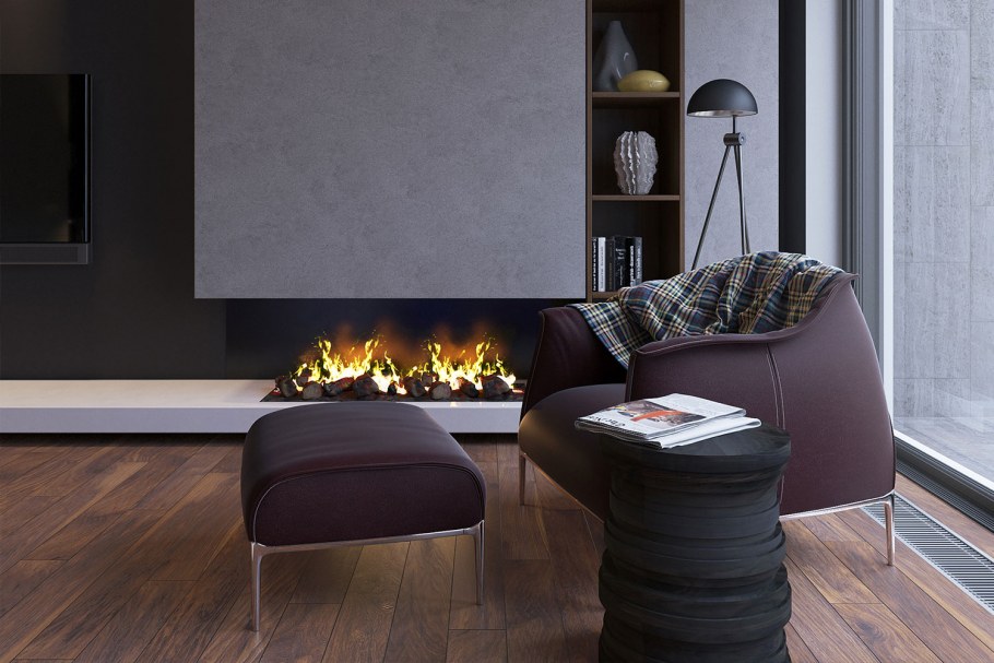 Камин в стиле Контемпорари