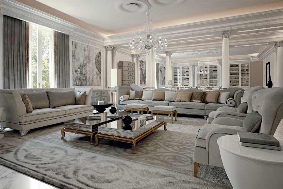 Гостиная премиум класса интерьер