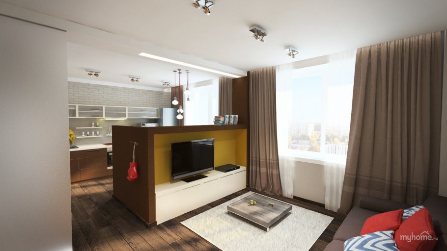 Однокомнатная квартира для молодых людей