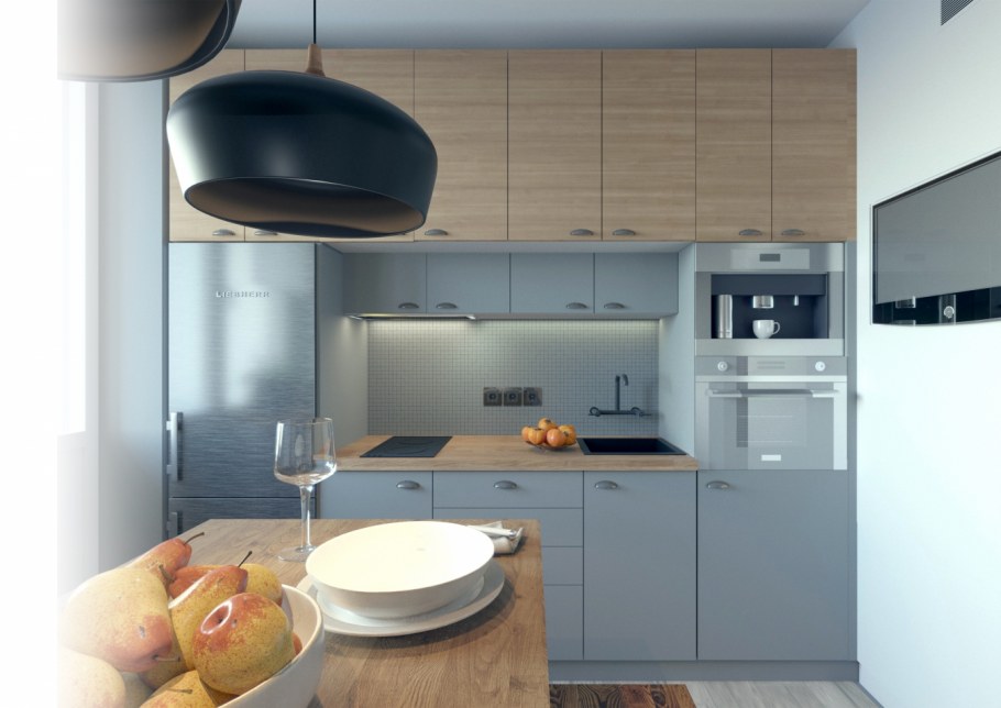 Бюджетный интерьер кухни