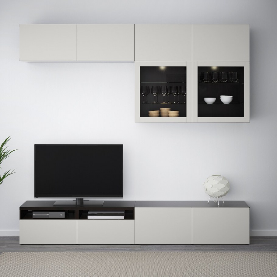 БЕСТО стенка под ТВ икеа