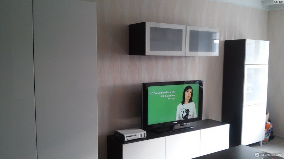 БЕСТО шкаф для ТВ, комбин/стеклян дверцы