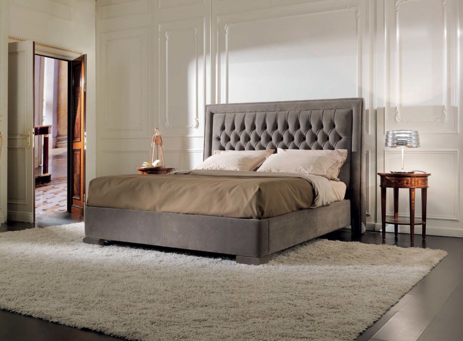 Кровать с мягким изголовьем Италия Pregno