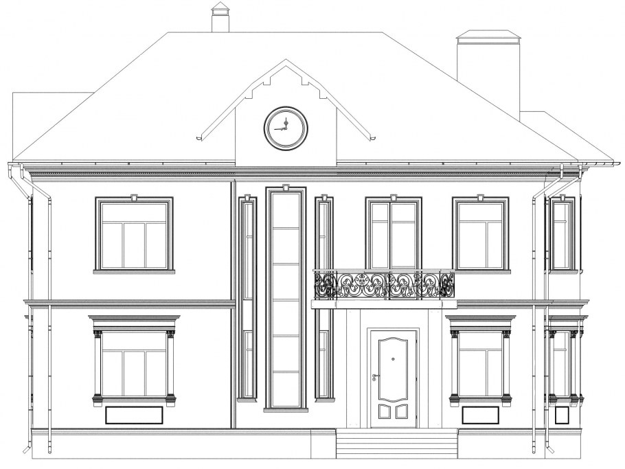 Фасад чертеж