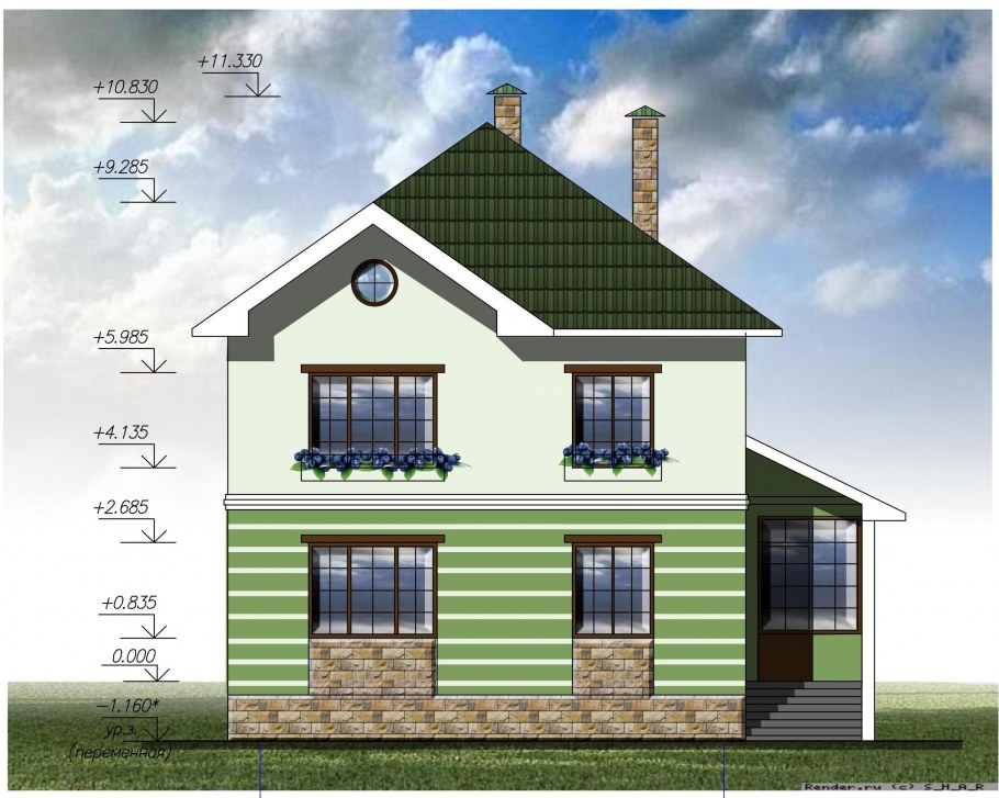 Эскизные проекты двухэтажных домов