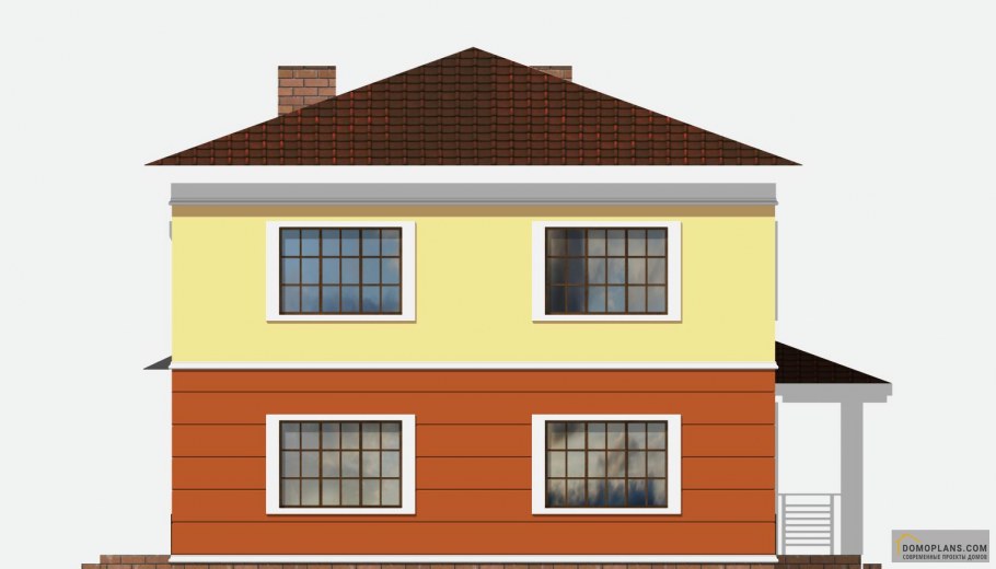 Дома вид спереди