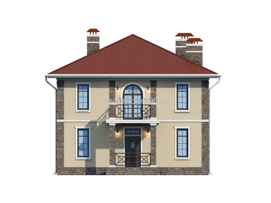 Балкон в кирпичном доме вид спереди