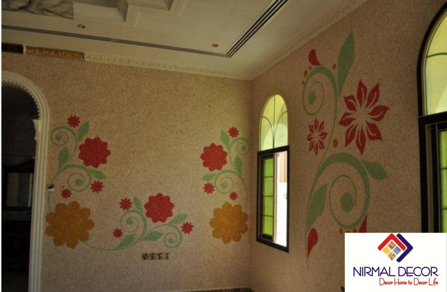 Мокрые обои для стен