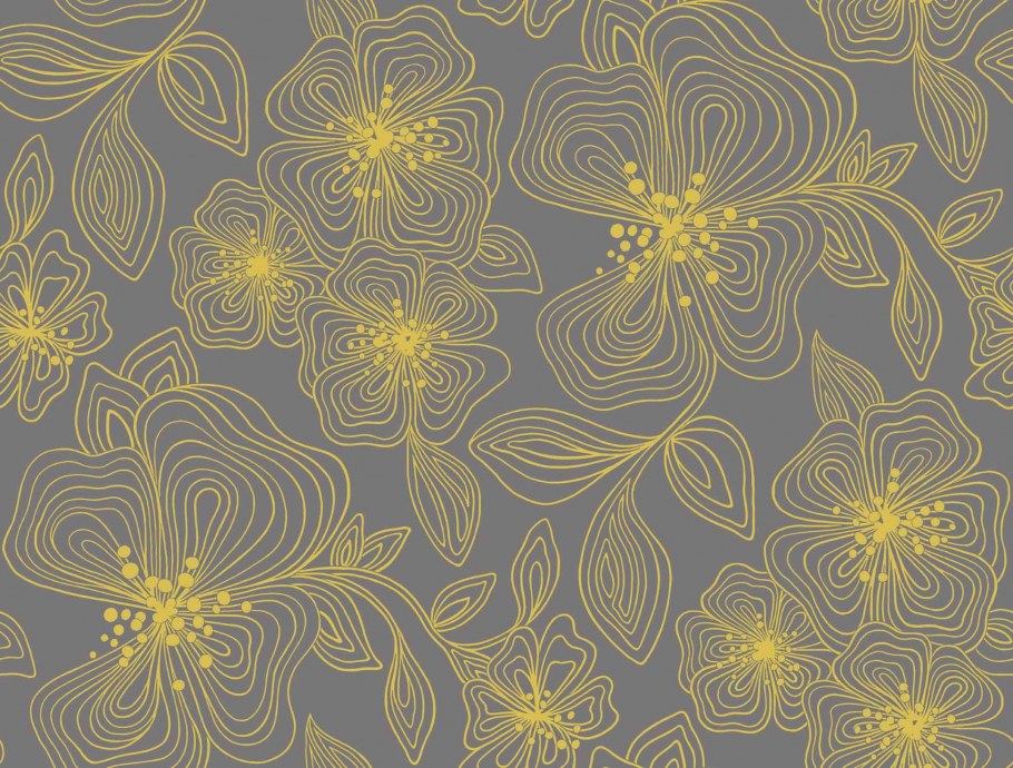 Обои СС желтосерым рисунком