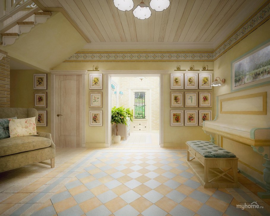 Спальня с гостиной в стиле Прованс