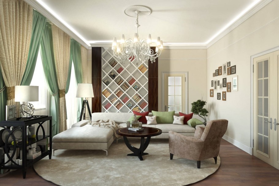 Гостиные столовые в стиле Прованс