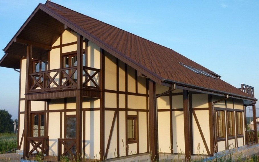 Дом в стиле фахверк