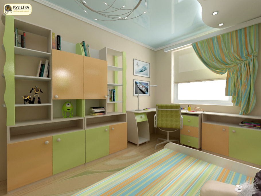 Спальня для мальчика первоклассника